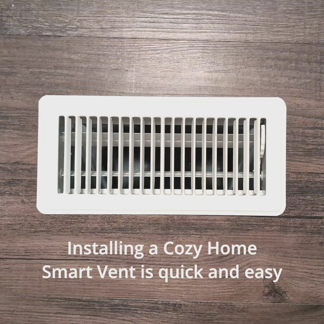 Load video: how cozy home smart vent helps fix the room that is too hot